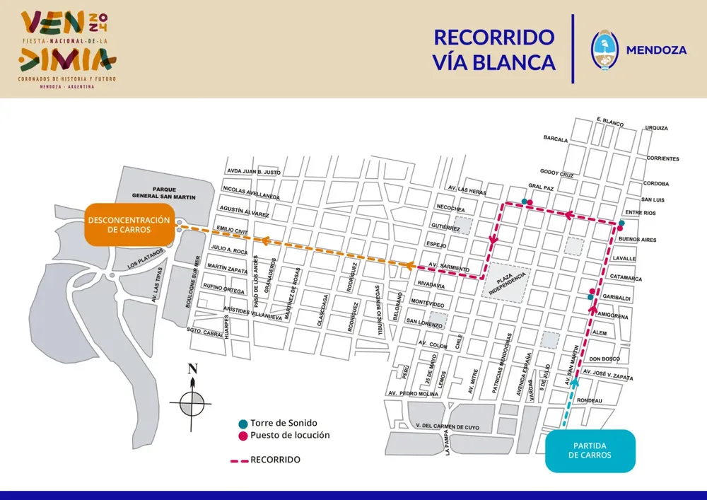 VIA BLANCA recorrido