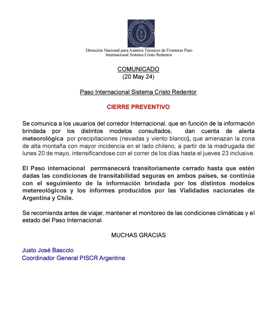 1716298654646Cierre Paso Cristo Redentor