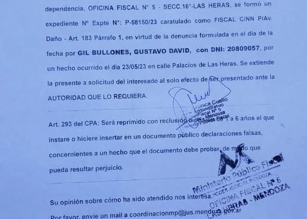denuncia gustavo gil